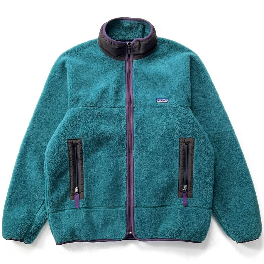 1995 Patagonia P.E.F. Retro-X Fleece Jacket, Bluegrass & Purple (XL)