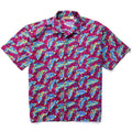 1992 Patagonia Mens Cotton A/C Print Shirt, Fish: Red (M/L)