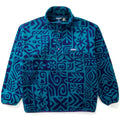 1995 Patagonia Printed Synchilla Snap-T, Island Block: Dark Teal (L)