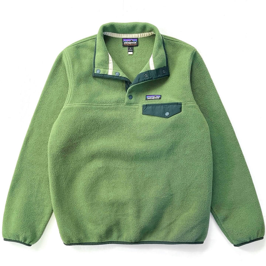 2017 Patagonia Womens Synchilla Snap-T Fleece Pullover, Green (M)