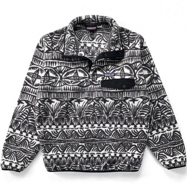2019 Patagonia Printed Synchilla Snap-T, Tradewinds: Ink Black (S)