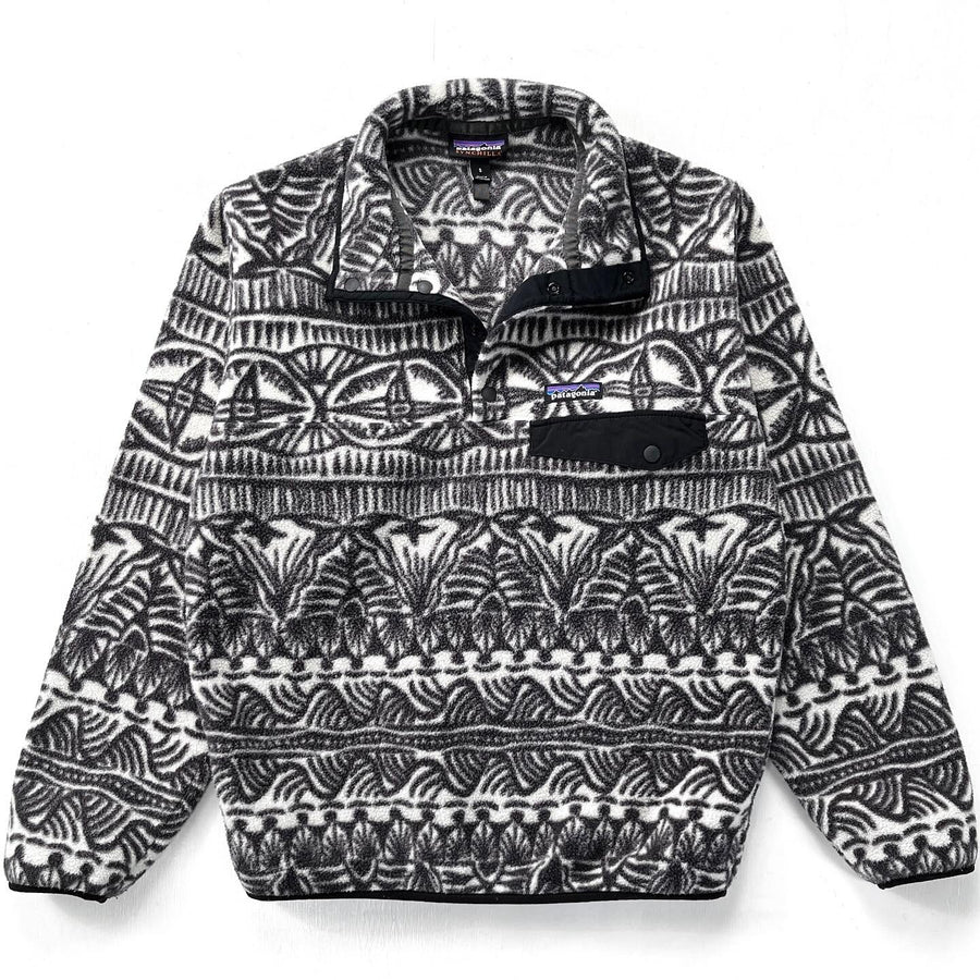 2019 Patagonia Printed Synchilla Snap-T, Tradewinds: Ink Black (S)