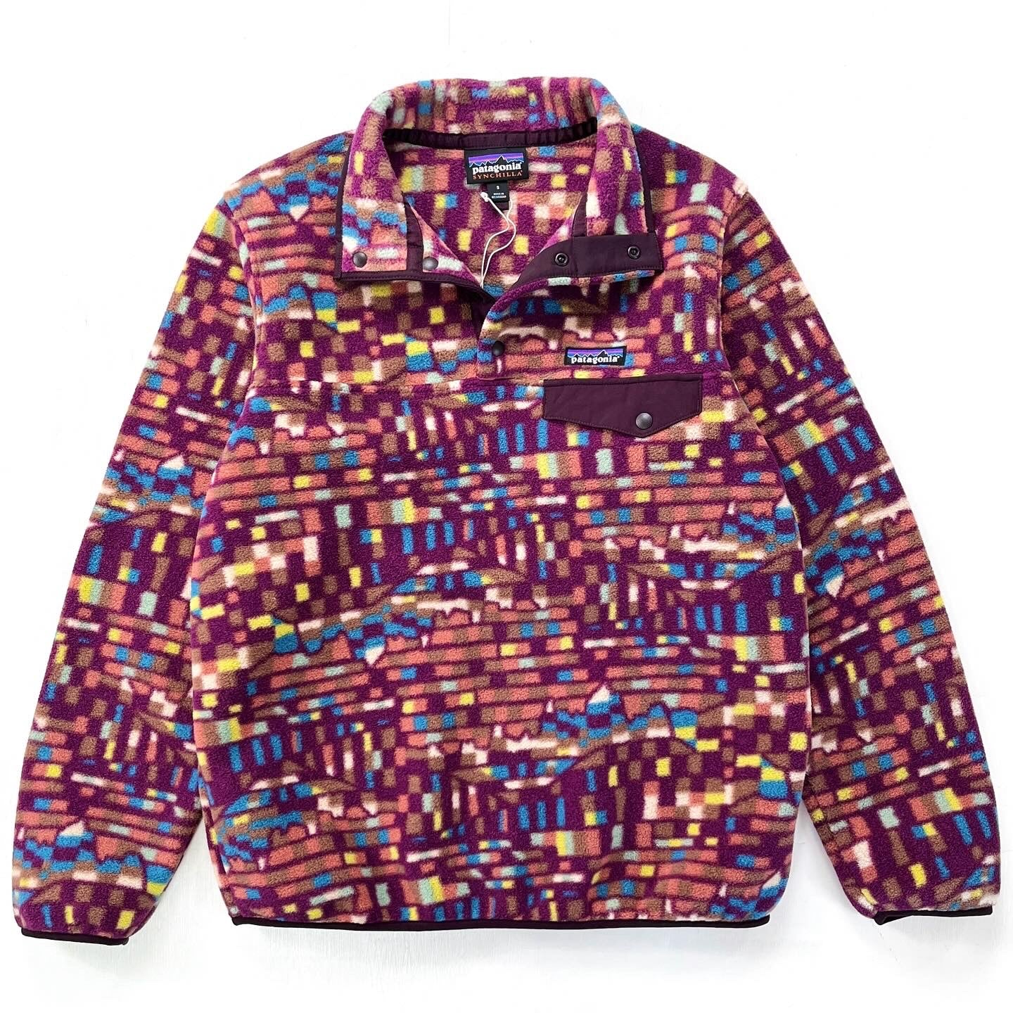 2023 Patagonia Womens Synchilla Snap-T, Fitz Roy Patchwork (S)
