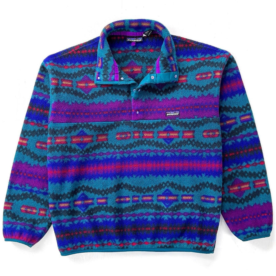 1994 Patagonia Printed Synchilla Snap-T, Sacajawea: Bluegrass (L)