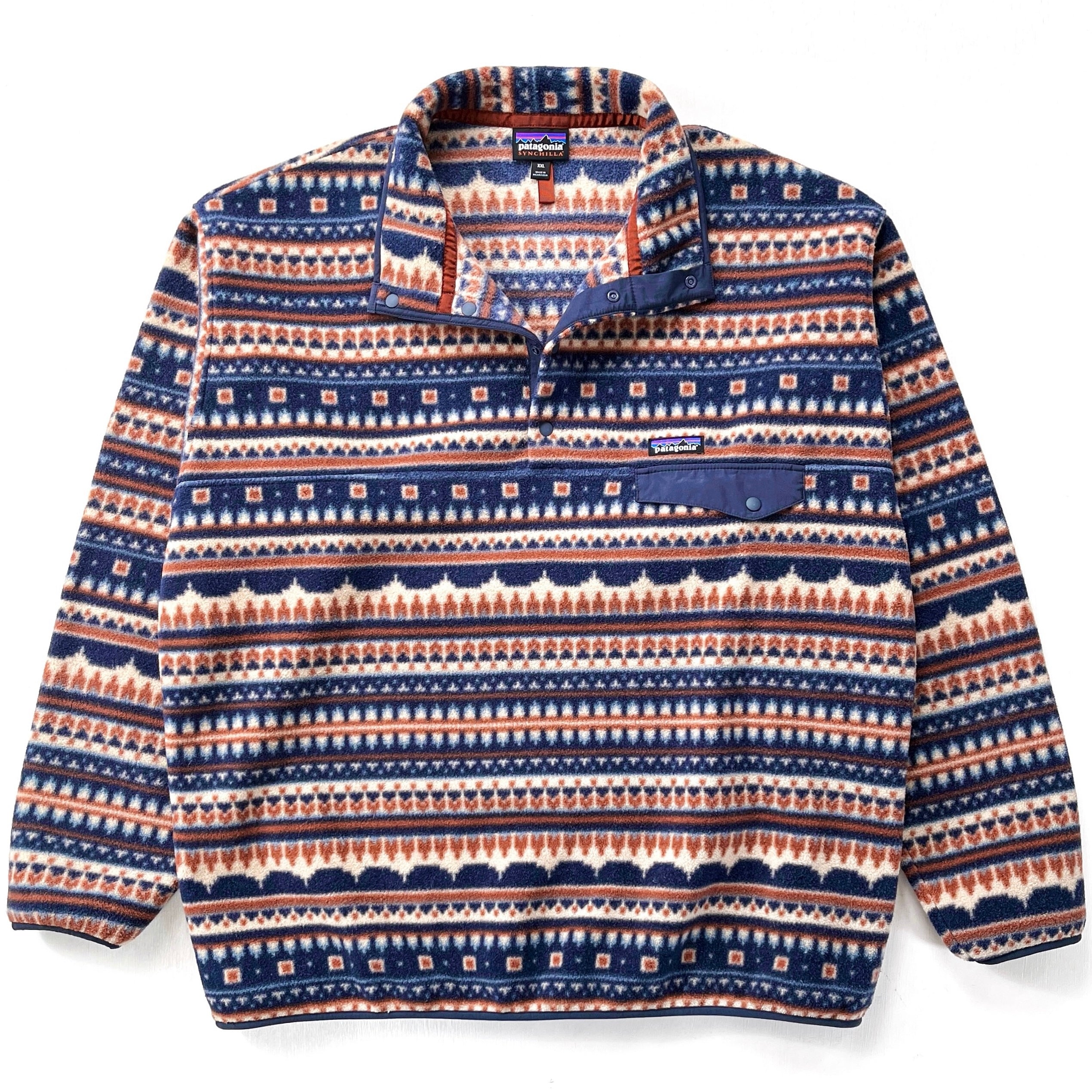 2021 Patagonia Printed Synchilla Snap T Cottage Isle Khaki XXL 2021-patagonia-printed-synchilla-snap-t-cottage-isle-khaki-xxl