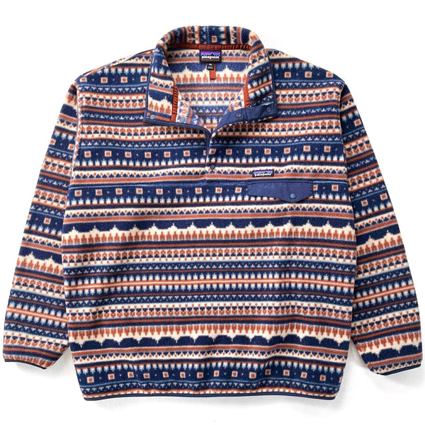 2021 Patagonia Printed Synchilla Snap-T, Cottage Isle: Khaki (XXL)