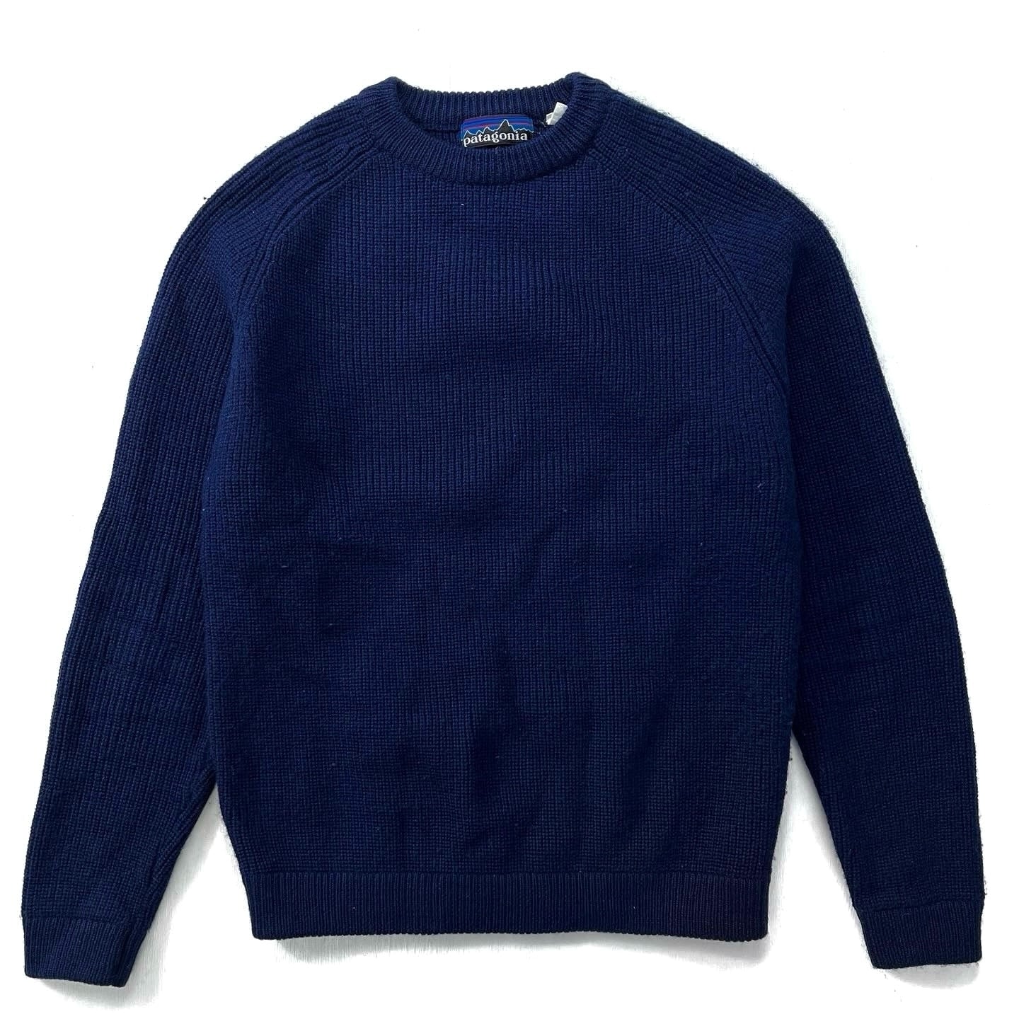い*ん様 80s patagonia　ニット ガイドセーター　ネイビー 1982 Patagonia Chamonix Wool Guide Sweater, Navy (S/M) – Old