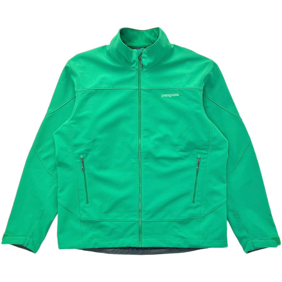 2012 Patagonia Mens Adze Softshell Full-Zip Jacket, Shamrock Green (XL)