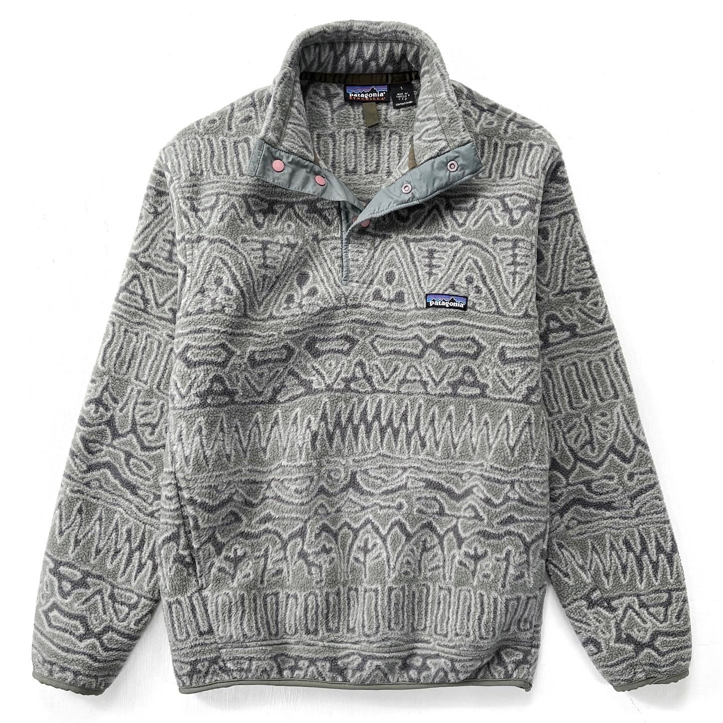 1998 Patagonia Printed Synchilla Snap-T, Switchback: Sagebrush (S)