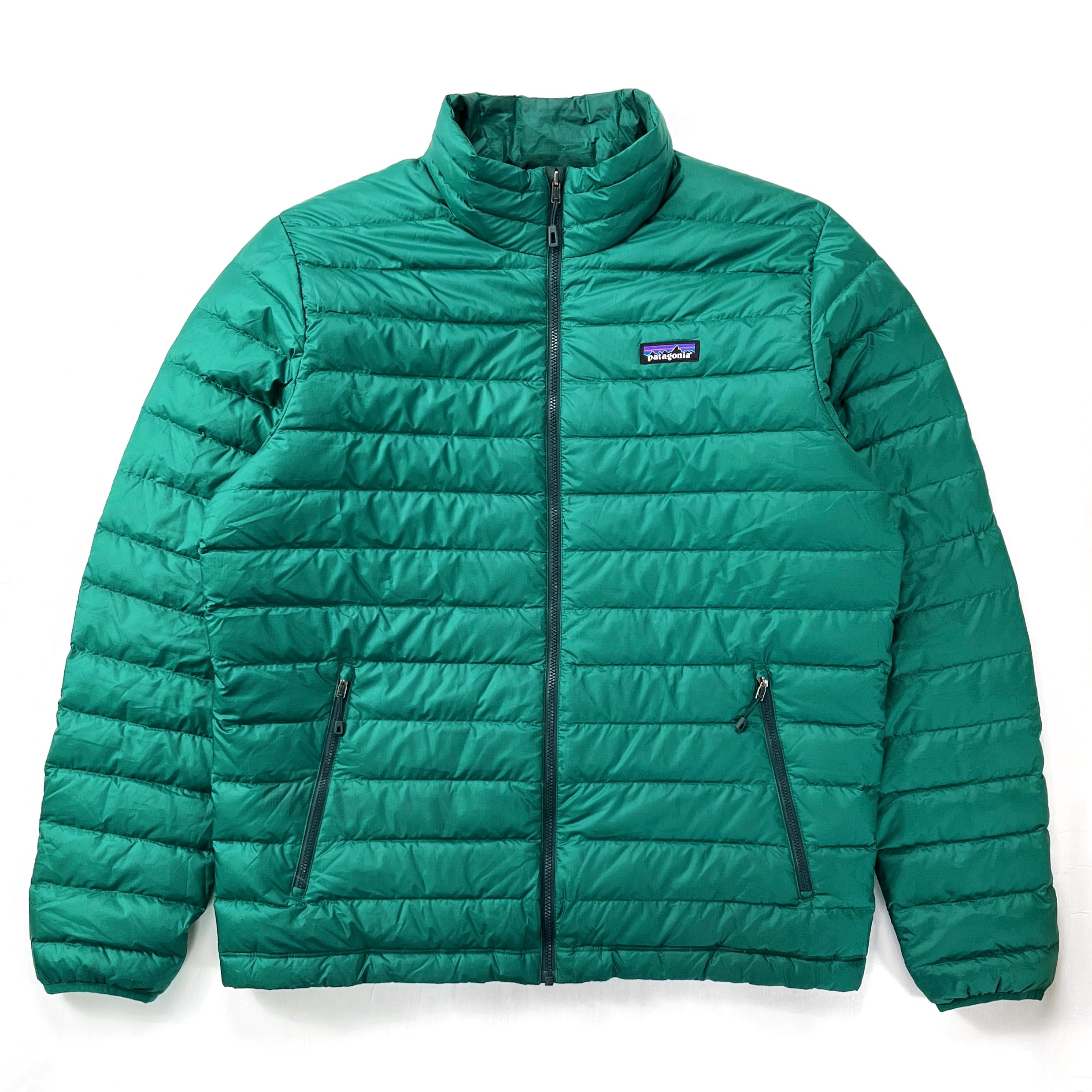 2016 Patagonia Mens Recycled Polyester Down Sweater, Green (L)