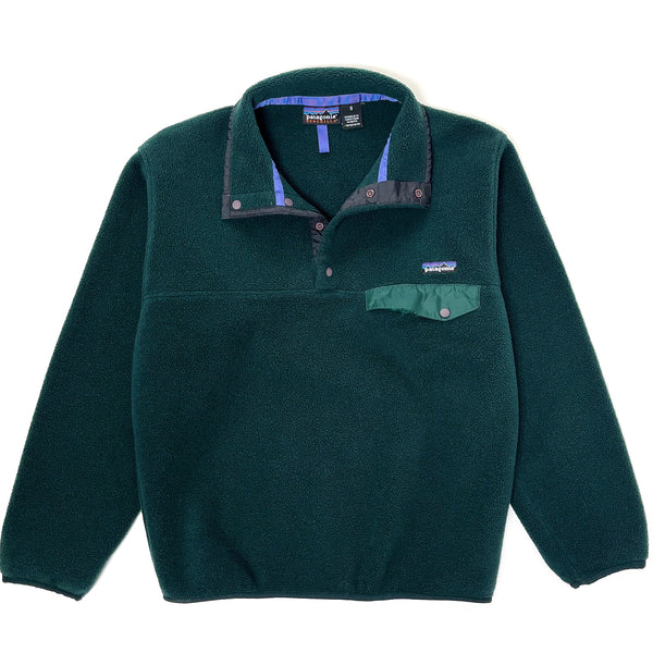 Patagonia (Vintage) — 1998 Patagonia Made In The U.S.A. Synchilla Snap-T, Hunter / Condor (S)