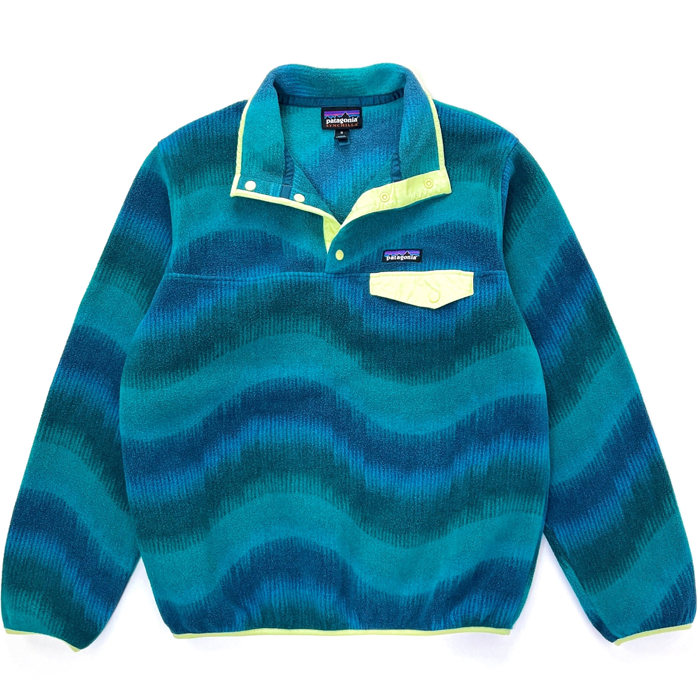 2021 Patagonia Womens Printed Synchilla Snap-T, Aurora: Borealis