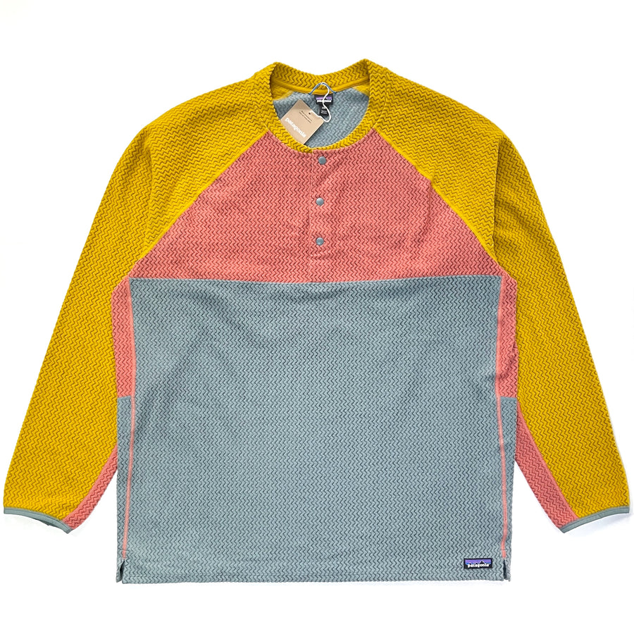 2023 Patagonia Mens R1 Air Henley Fleece Pullover, Multicolor (XXL)