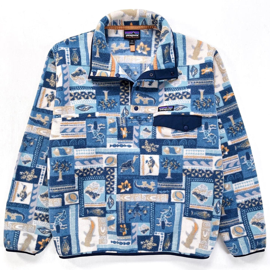 2021 Patagonia Printed Synchilla Snap-T, Galapagos: Blue (M/L)