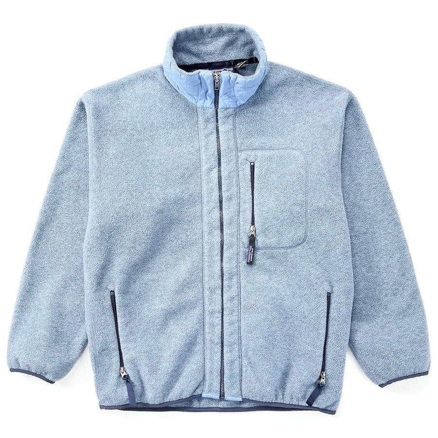 1999 Patagonia Made In The U.S.A. Synchilla Jacket, Ice Blue (L)