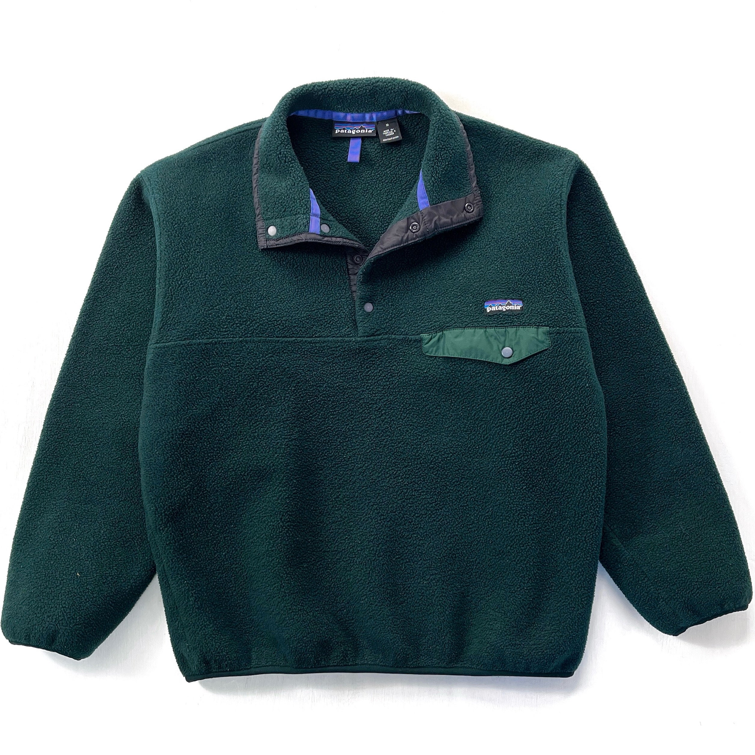 1995 Patagonia Synchilla Snap-T Pullover, Hunter & Condor (M)