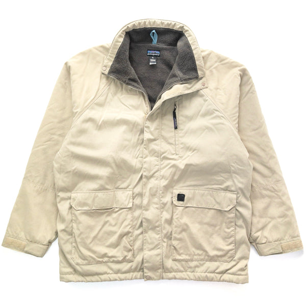 2000 Patagonia Mens Shearling-Lined Escape Jacket, Light Tan / Brown (XXL)