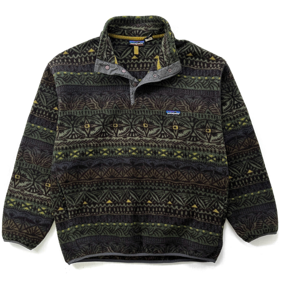 1998 Patagonia Printed Synchilla Snap-T, Tradewinds: Eucalyptus (L)