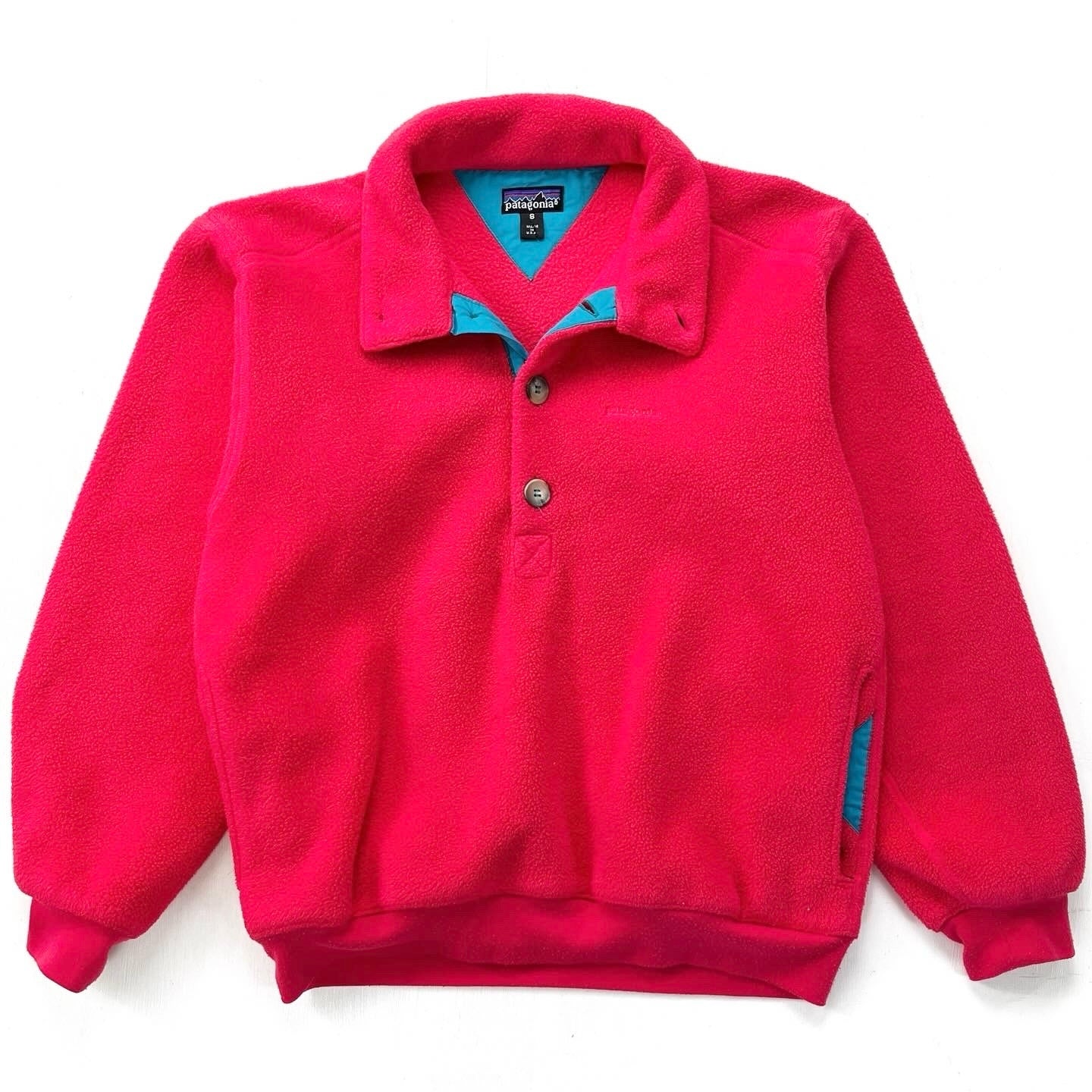 1990 Patagonia Made In The U.S.A. Collared Synchilla Sweater (S)