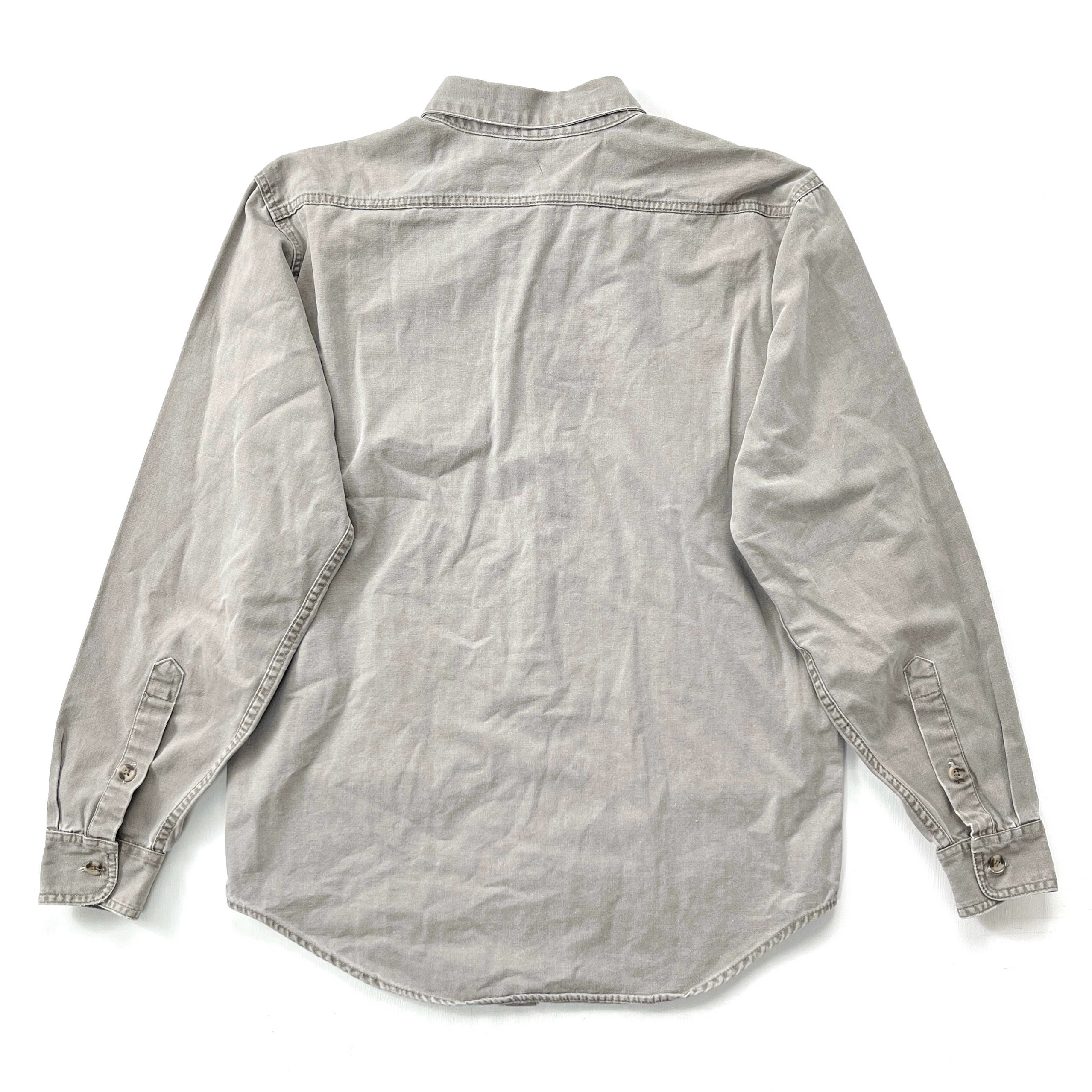 1989 Patagonia Garment Dyed Cotton Canvas Shirt, Taupe (M)