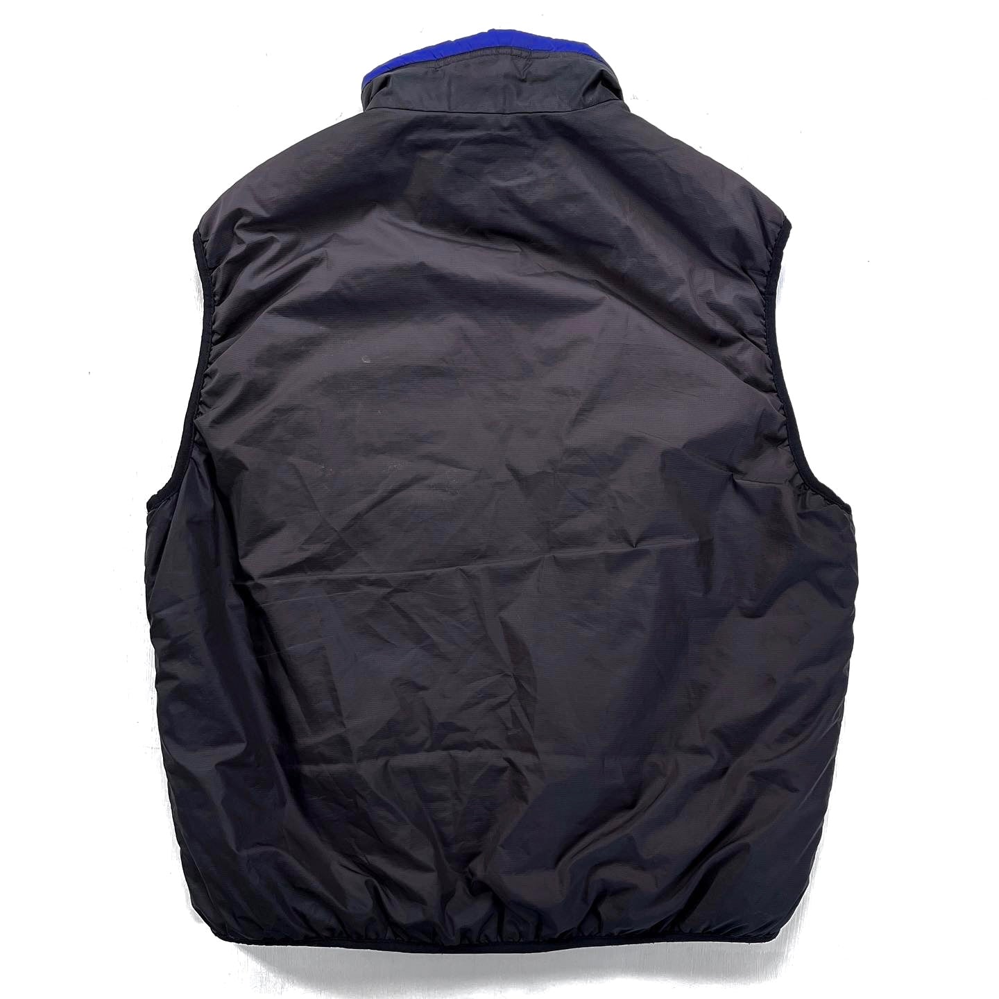 2001 Patagonia Puffball Insulated Vest, Black & Cerulean (L)