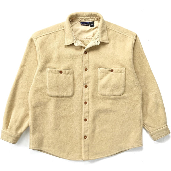 1996 Patagonia Synchilla Fleece Shearling Overshirt, Maize (L/XL)