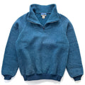 1970s Patagonia “Big Label” Bunting Half-Zip Fleece Pullover, Blue (L)