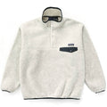 1998 Patagonia Synchilla Snap-T, Oatmeal Heather & Carbon (L)