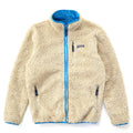 2012 Patagonia Classic Retro-X Deep Pile Cardigan, Light Tan & Blue (M)
