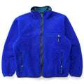 1993 Patagonia Made In The U.S.A. Retro Pile Cardigan, Blueberry (XL)