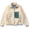 1999 Patagonia Retro-X Fleece Jacket, Natural & Hunter (XL)