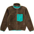 2012 Patagonia Classic Retro-X Fleece Jacket, Dark Walnut / Teal (S)