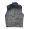 2002 Patagonia Made In Canada Classic Retro-X Fleece Vest, Charcoal / Navy (S)