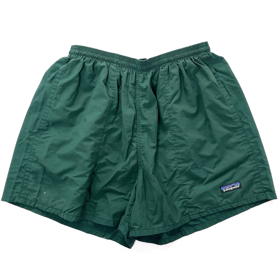 Patagonia (Vintage) — 1998 Patagonia Made In The U.S.A. 3.5” Nylon Baggies Shorts, Hunter (L)