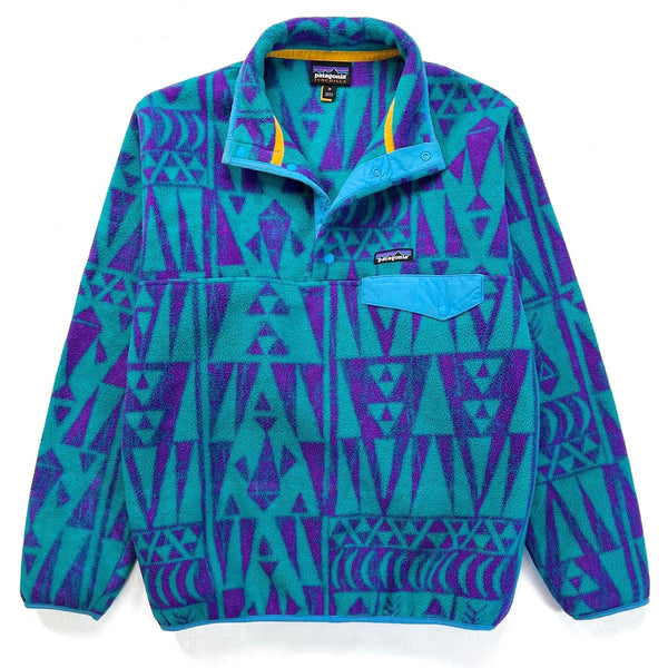 2017 Patagonia Printed Synchilla Snap-T, Tribal Geo: Teal (M)