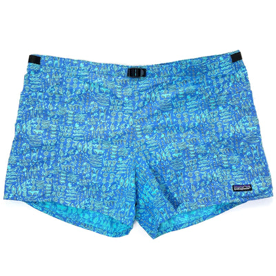 1991 Patagonia Made In The U.S.A. 4” Printed River Shorts, Sea Bream (XL)