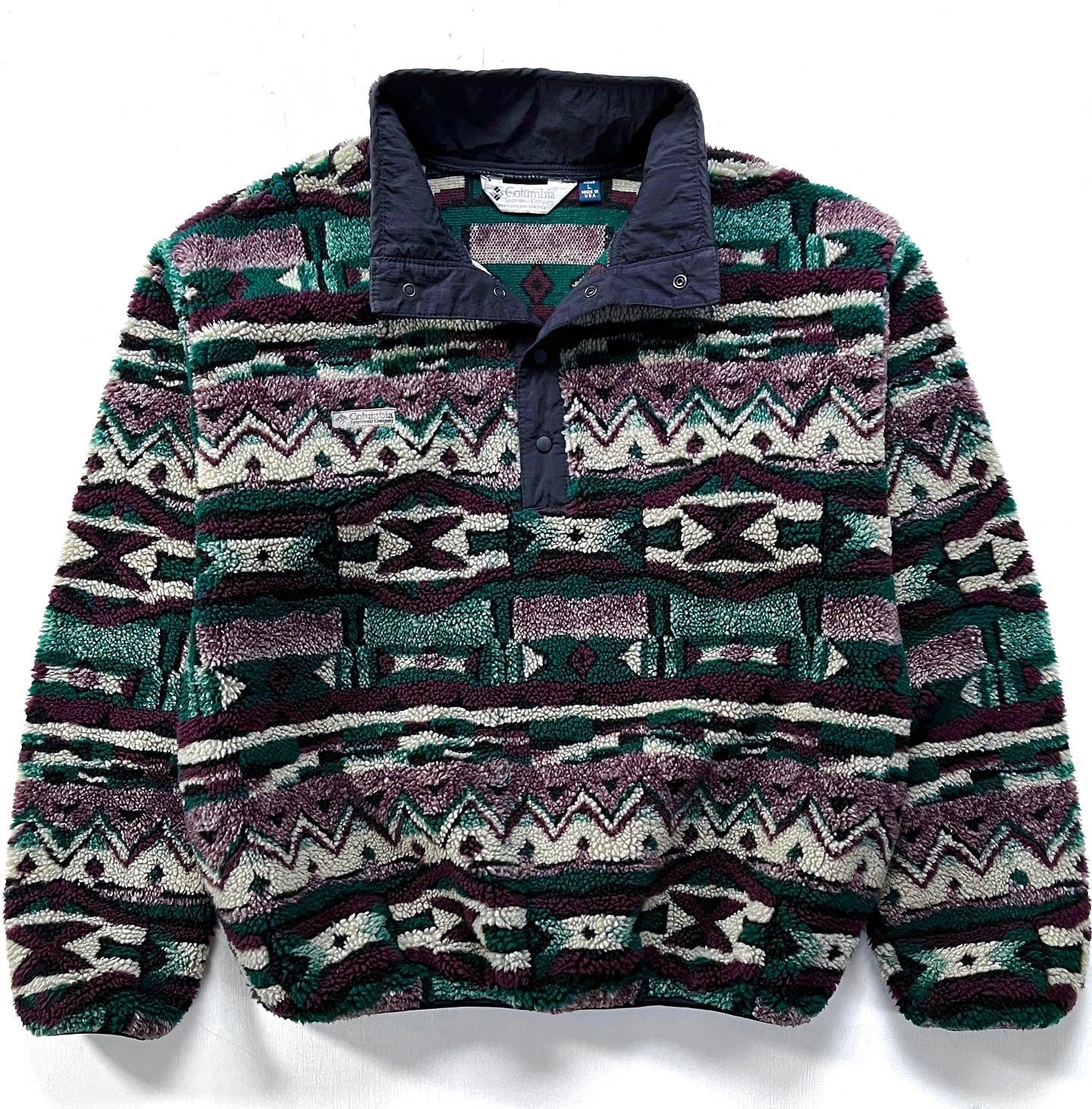 1990s Columbia Sportswear Made In The U.S.A. Deep Pile Pullover (L)