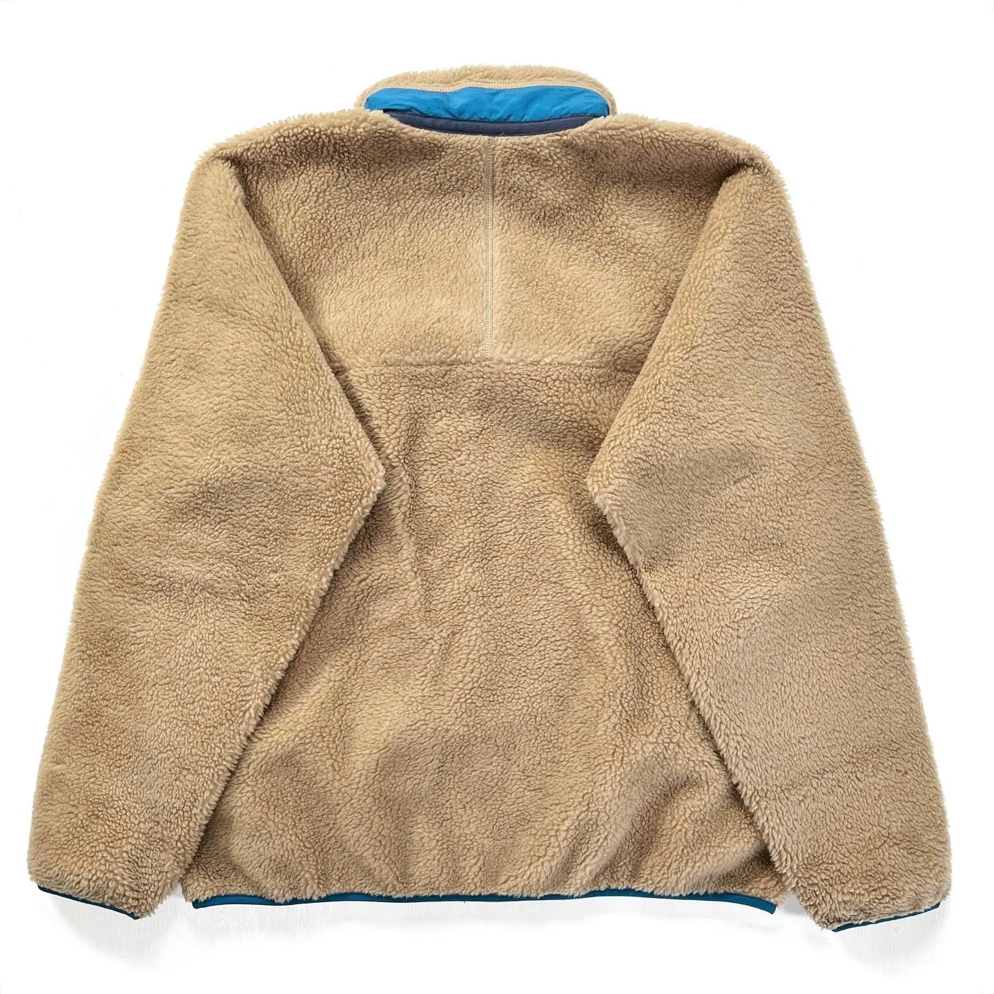 2015 Patagonia Mens Classic Retro-X Jacket, Ash Tan & Blue (L/XL)