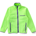 1989 Patagonia Made In The U.S.A. Synchilla Cardigan, Neon Green (S/M)