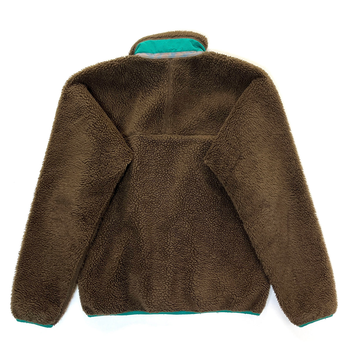 2012 Patagonia Classic Retro-X Fleece Jacket, Dark Walnut / Teal (S)