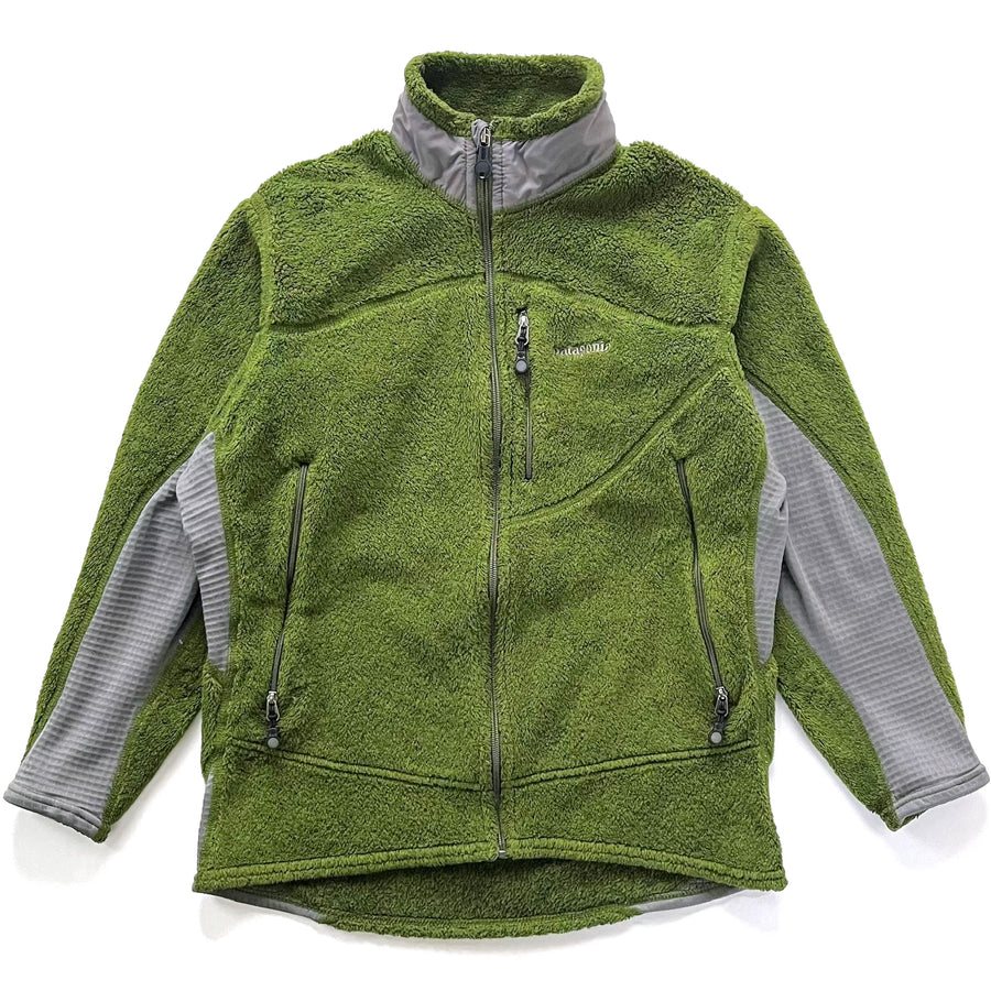 2003 Patagonia Made In The U.S.A. R2 Full-Zip Fleece Jacket, Loden Green (M)