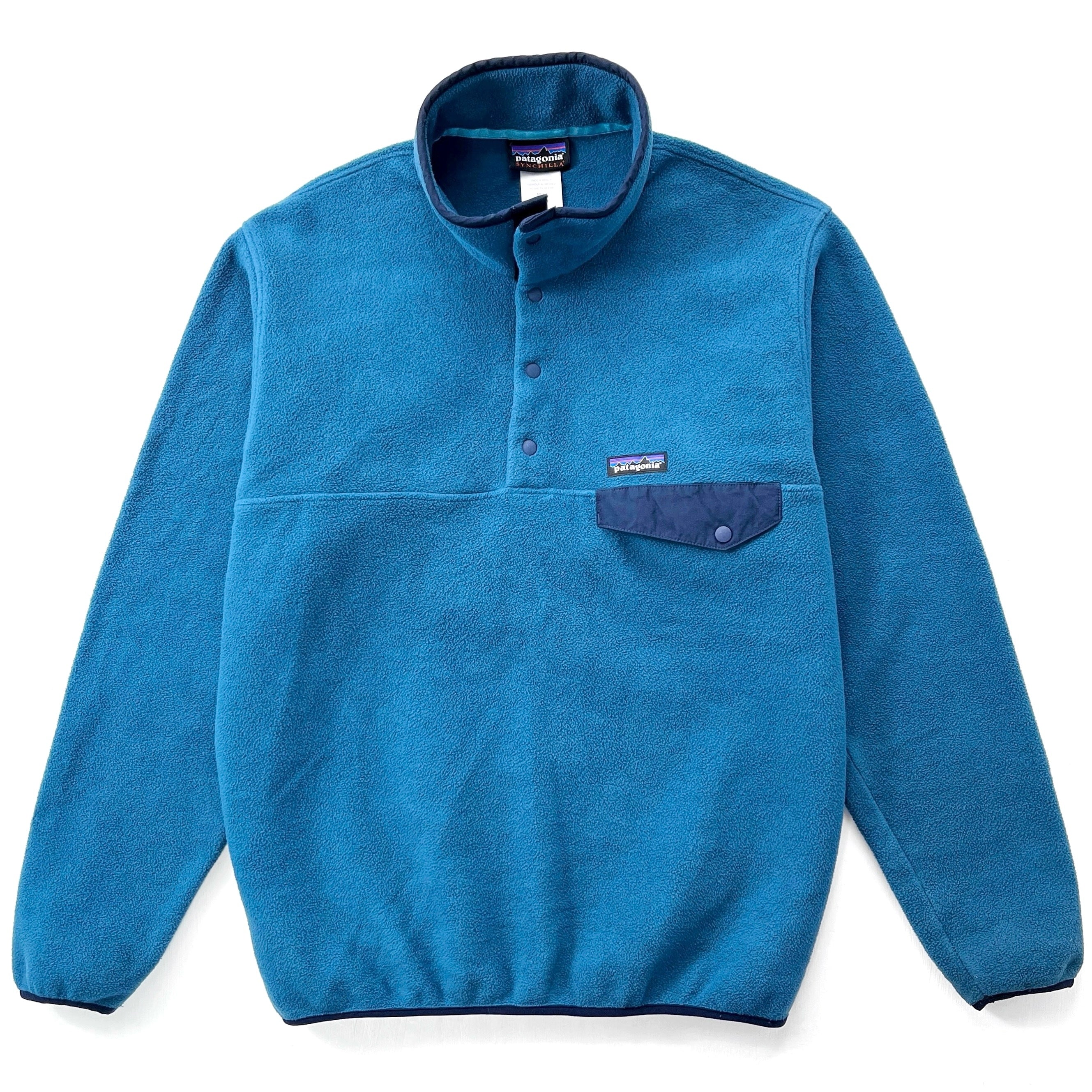 2015 Patagonia Synchilla Snap-T Fleece Pullover, Atlantic Blue (M)