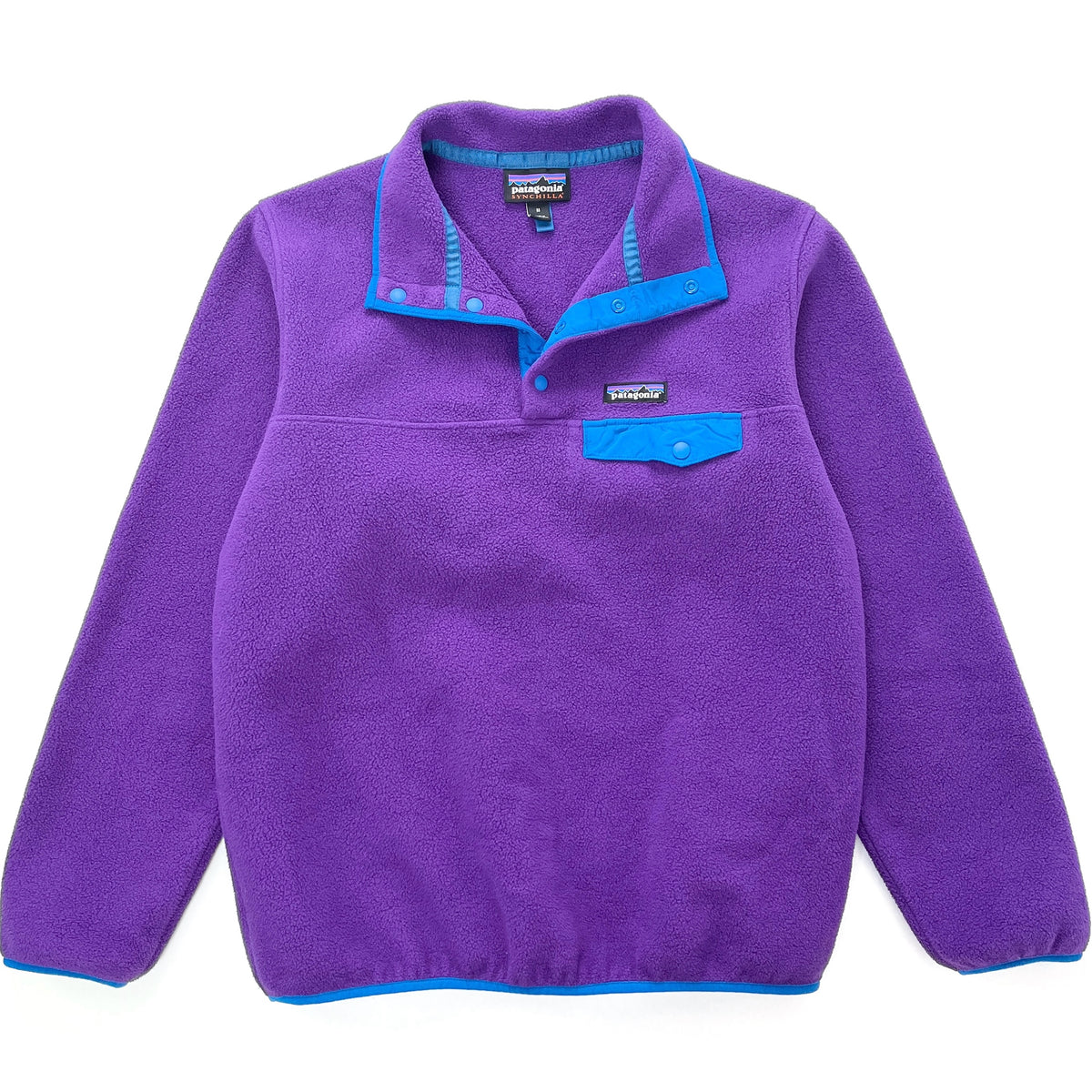 2020 Patagonia Womens Synchilla Snap-T Fleece Pullover, Purple / Blue (M)