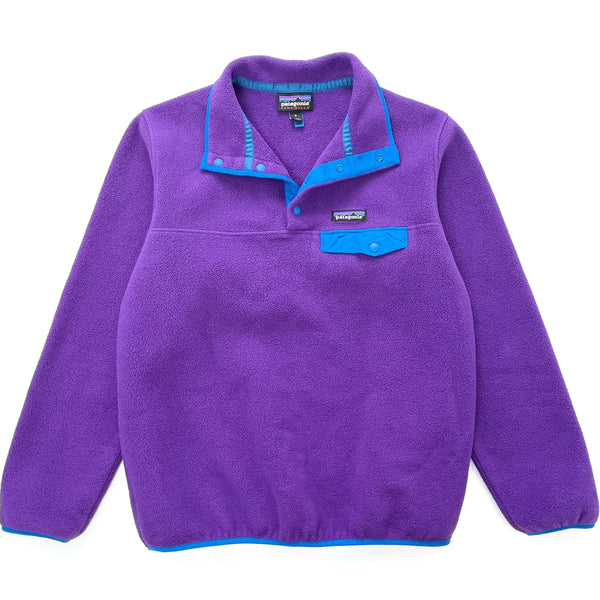 2020 Patagonia Womens Synchilla Snap-T Fleece Pullover, Purple / Blue (M)