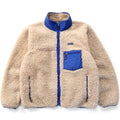 2004 Patagonia “Deep Pile” Classic Retro Cardigan, Natural & Fire (L)