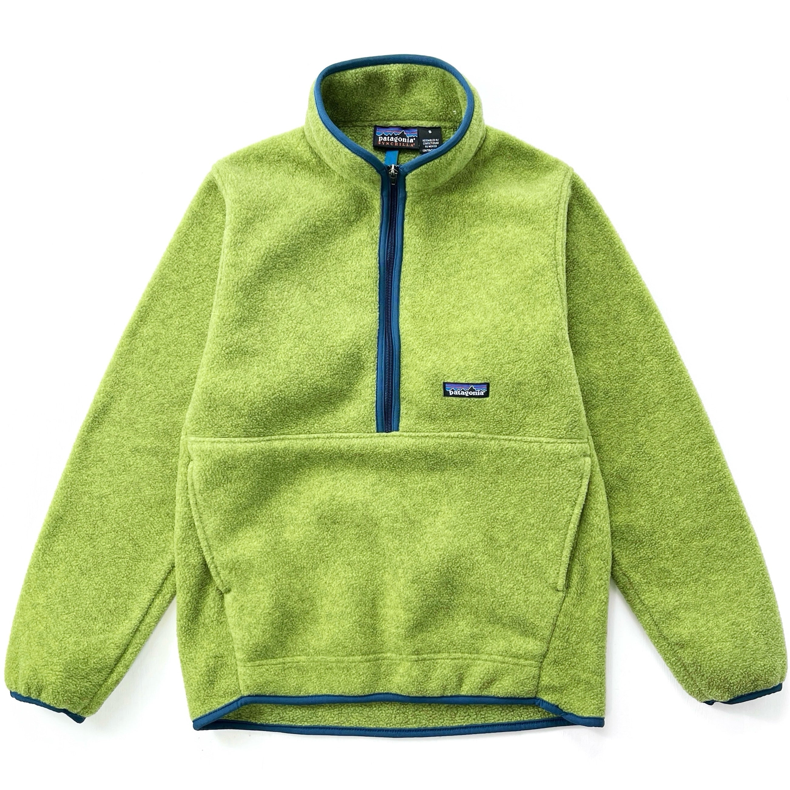 2000 Patagonia Synchilla Marsupial, Leaf Green & Tile Blue (XS/S)