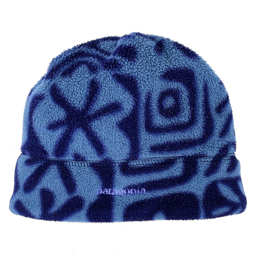 1998 Patagonia Printed Synchilla Hat, Island Block: Bluesmoke (L)