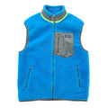 2011 Patagonia Classic Retro-X Fleece Vest, Electric Blue & Neon Green (L)