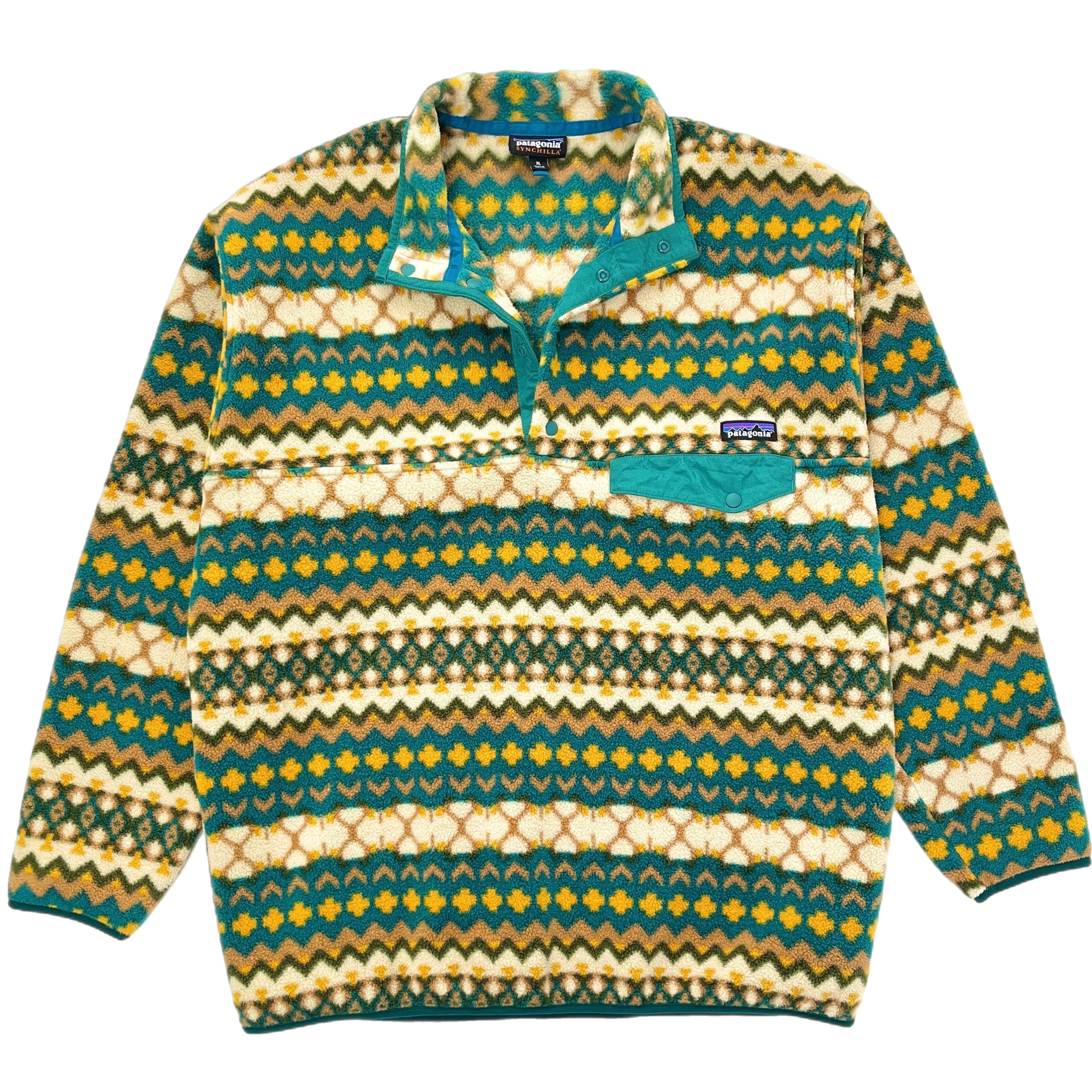 2015 Patagonia Printed Synchilla Snap-T Pullover, Cliff: Arbor