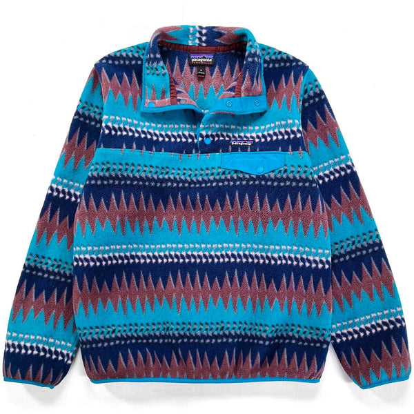 2017 Patagonia Printed Synchilla Snap-T, Laughing Waters (S/M)